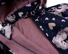 Name It dark sapphire unicorn heldragt softshell